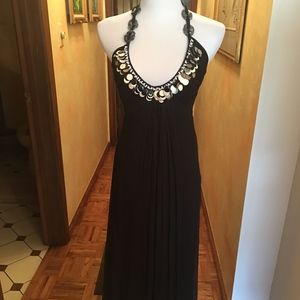 Catherine Malandrino Black Silk Evening Dress NWT